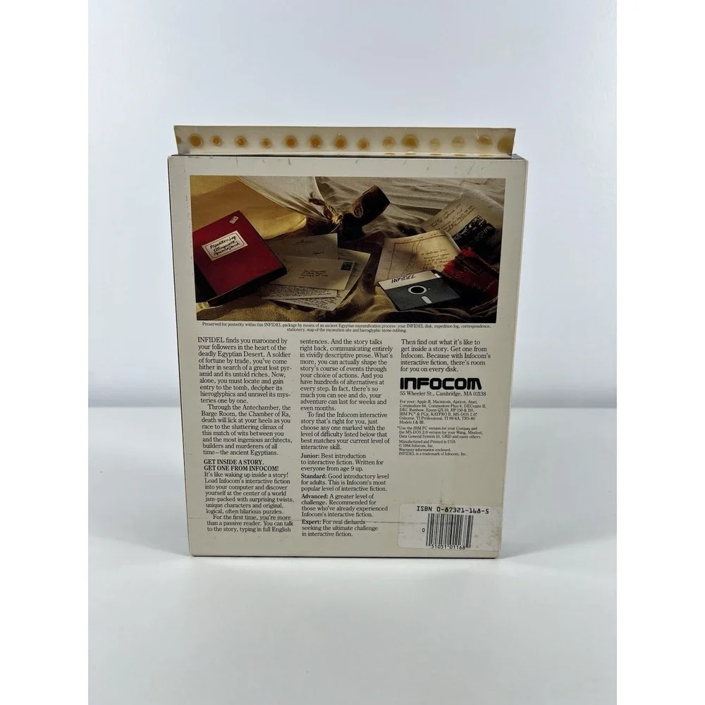 INFIDEL Infocom Apple II PC Vintage Computer Game 1984
